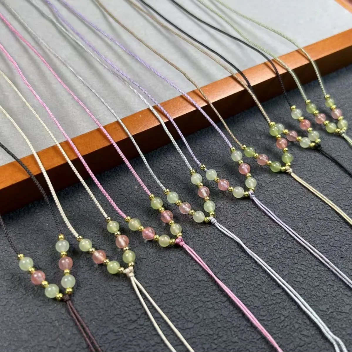 Extremely Fine Adjustable Jewelry Pendant Rope, Hand Woven Necklace Rope, Agate Neck Rope, Jade Pendant Pendant Pendant