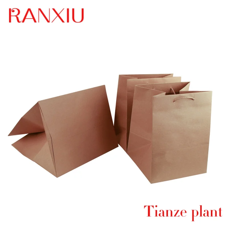 Gemaakt In Italie Luxe Kraft Papieren Zak Van Hoge Kwaliteit 35*28*31 Havana Food Delivery Shopper Voor Kleding Winkel Geschenkverpakking