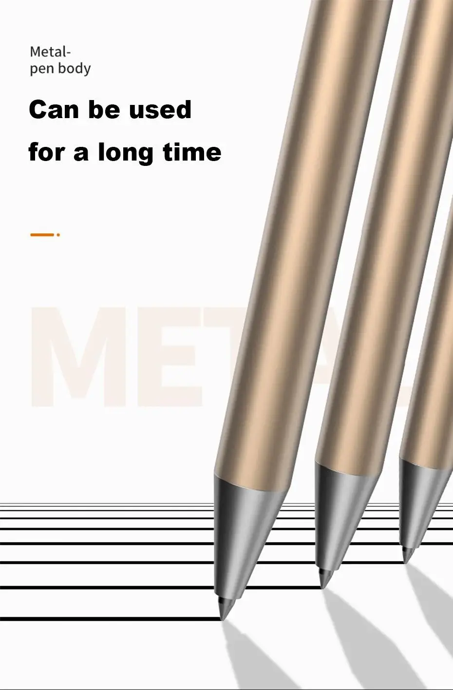 Deli 0,5mm Schwarzer Nachfüllbarer Metall-Gelstift mit Glatter Schreibfunktion für Schule, Büro, Kinder, Geschenk, Schreibwaren – Detail 4