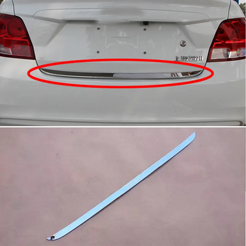 1pc for Chevrolet Sail 3 2015-2016 Tail Door Trim Stainless Steel