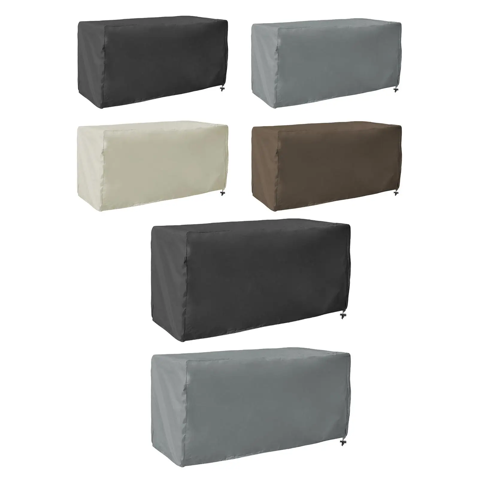 Deck Box Cover Outdoor with Drawstring Loveseat Cover for Couch Patio Chair