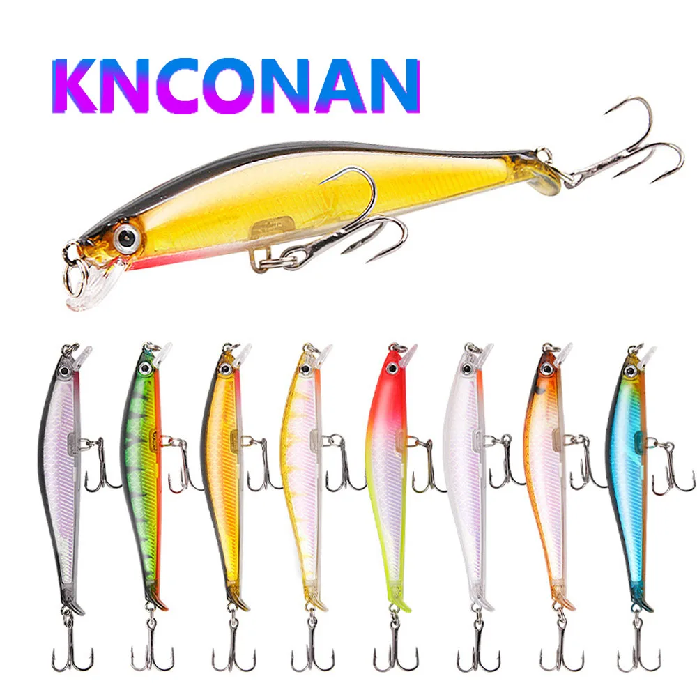 95mm 7.5g Floating Minnow Fishing Lure Wobblers for Pike Trout Carp Swimbait Long Shot Artificial Hard Bait Twitch Pesca