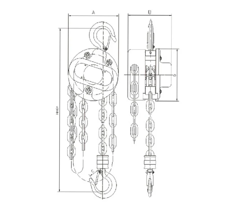 HSZ Hoist Winch 10ton Hand Hoist Manual 20 Ton Types Of 15 Ton Pulley Chain Block 1 Ton Price