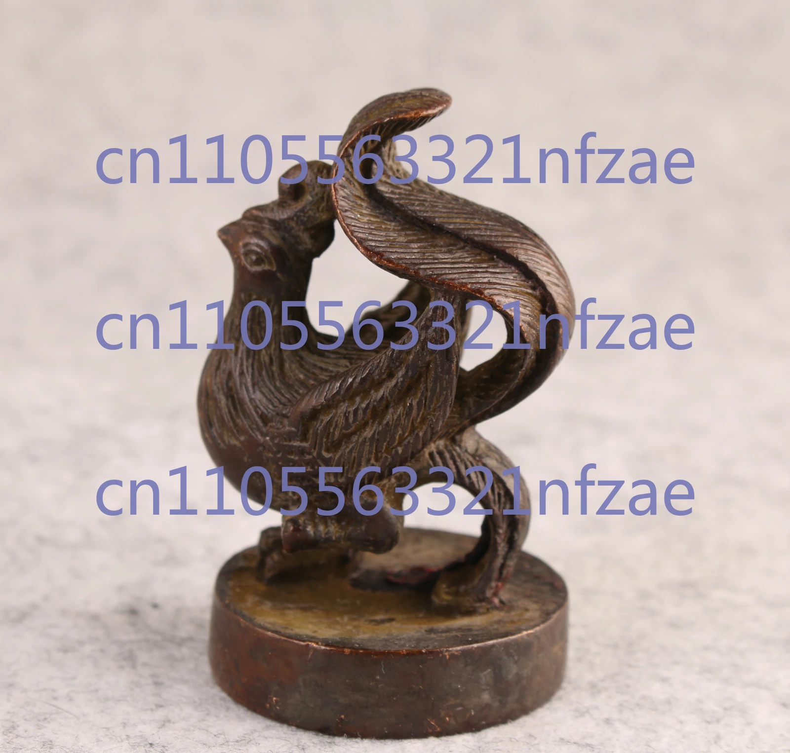 

Китайская бронзовая статуя Феникса, фигурка печать, украшение стола, чай, качество домашнего животного