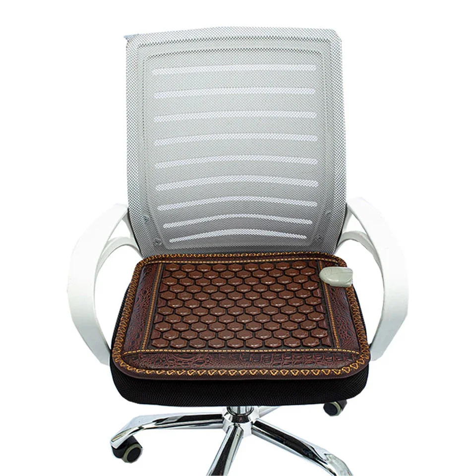 Tourmaline Far-Infrared Heated Seat Cushion Natural Tourmaline Blanket Relieves Pain Promotes Blood Circulation