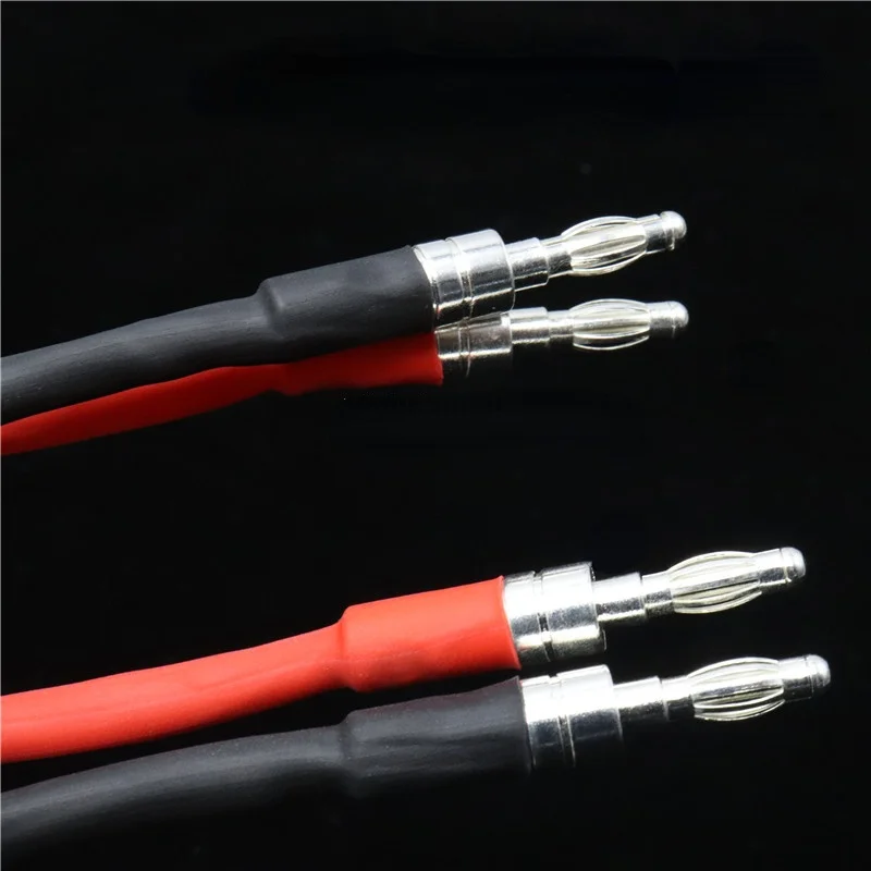 Pair  Liton 6N OFC Silver Plated Speaker Cable  Wire Hi-end Loudspeaker Cable