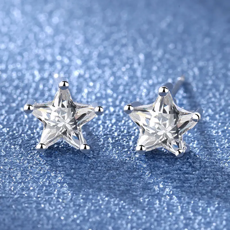 Ohrringe aus 925er-Sterlingsilber für Damen, runde Zirkon-Ohrringe, funkelnde Party, Hochzeit, Schmuck, Geschenkzubehör