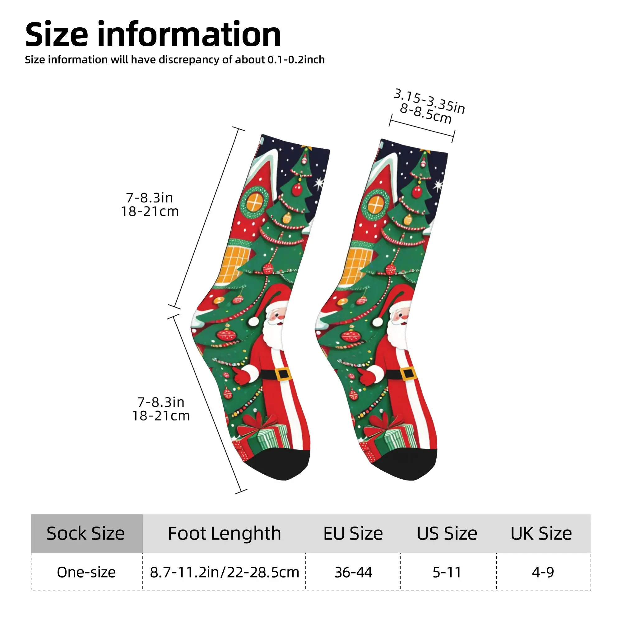 クリスマスサンタクロース靴下ノンスキッドストッキング女性男性ソフト通気性登山靴下秋モダンなパターン靴下