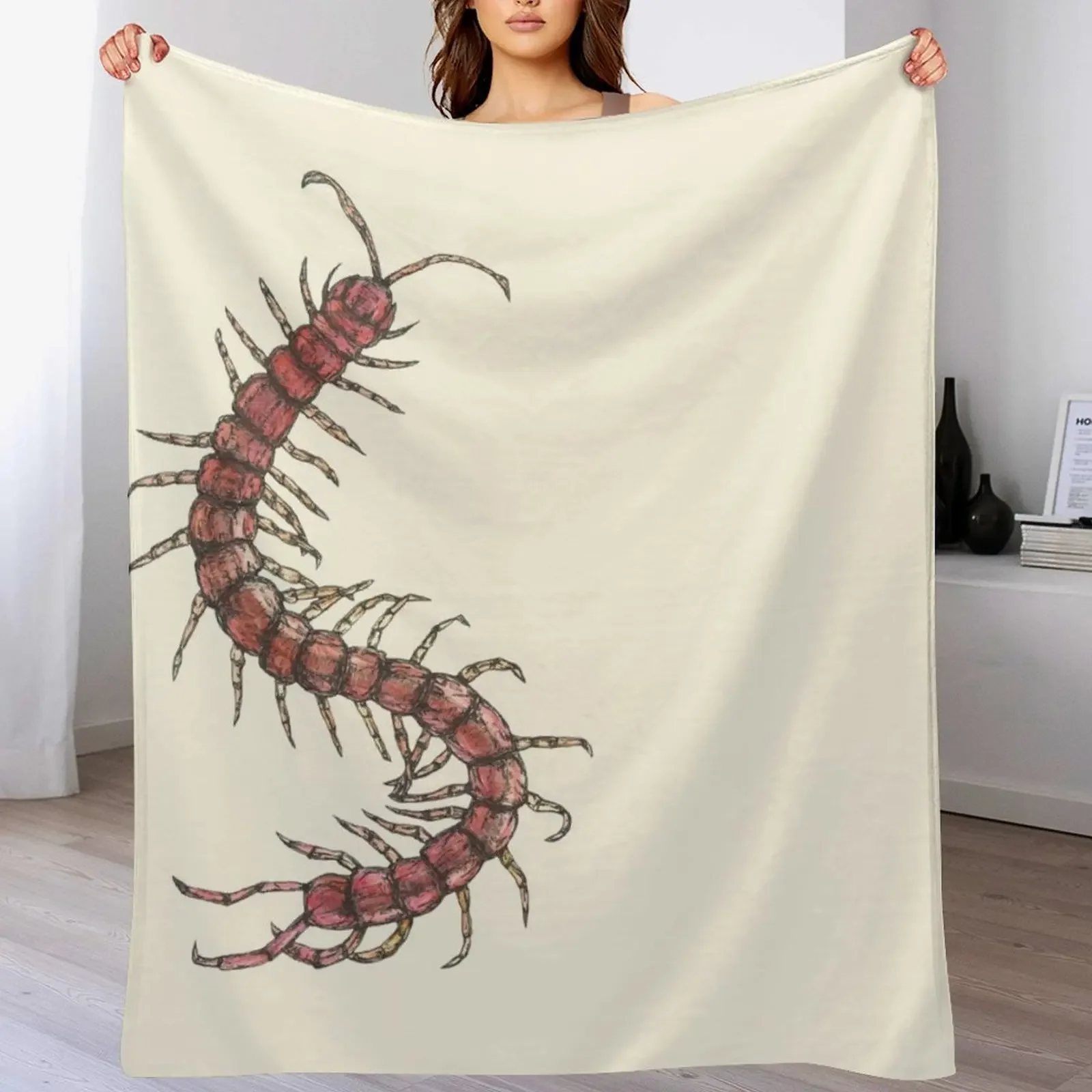 

Centipede Throw Blanket Warm Napping Blanket for Office Couch Bed