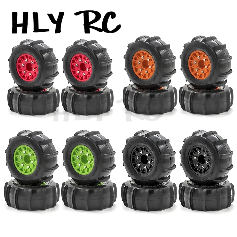 

4PCS 1/10 Sand Wheel Short Course Tires for RC Buggy Truck HQtoys 727 REMOHOBBY Traxxas Slash Trx-4 Vkar V1 Arrma HSP HPI Tamiya