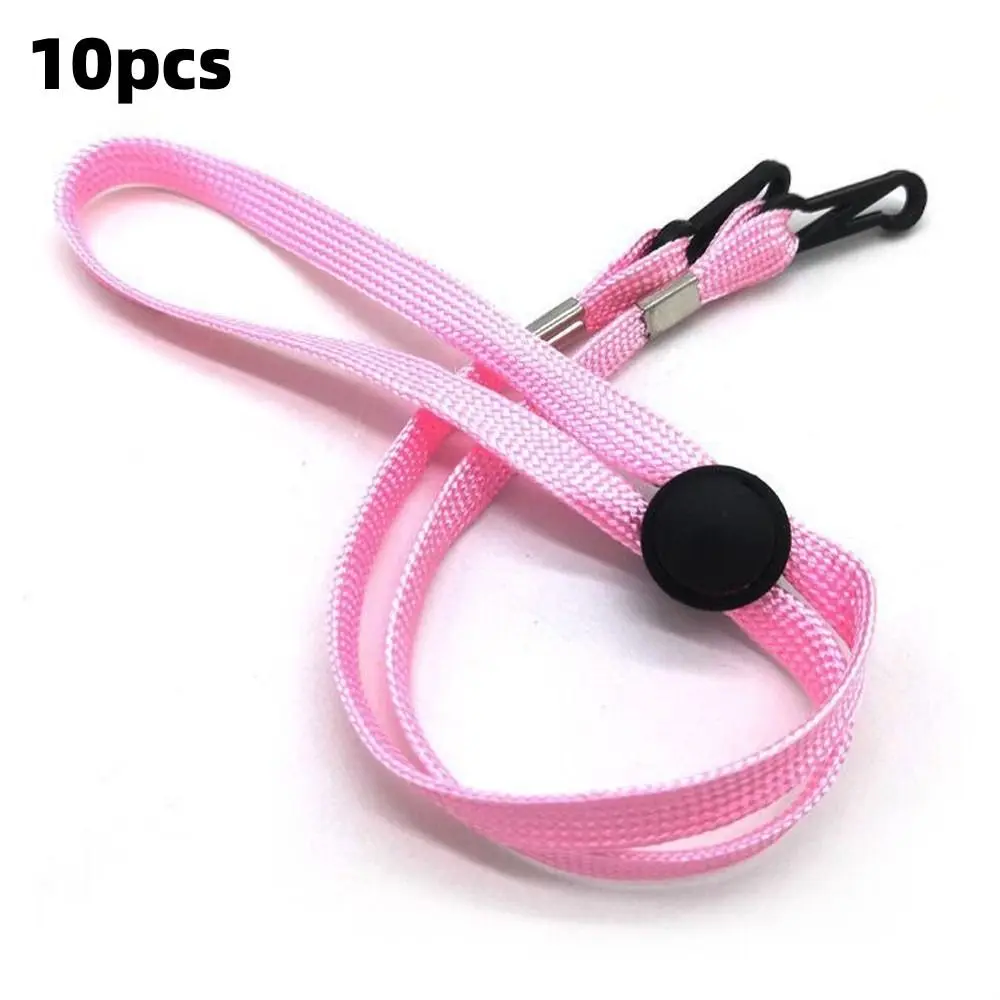 10pcs Quality 70cm Hat Chin Cord Anti-lost Nylon Windproof Hat Strap Multi-function Removable Hat Chain Strap Sun Hat