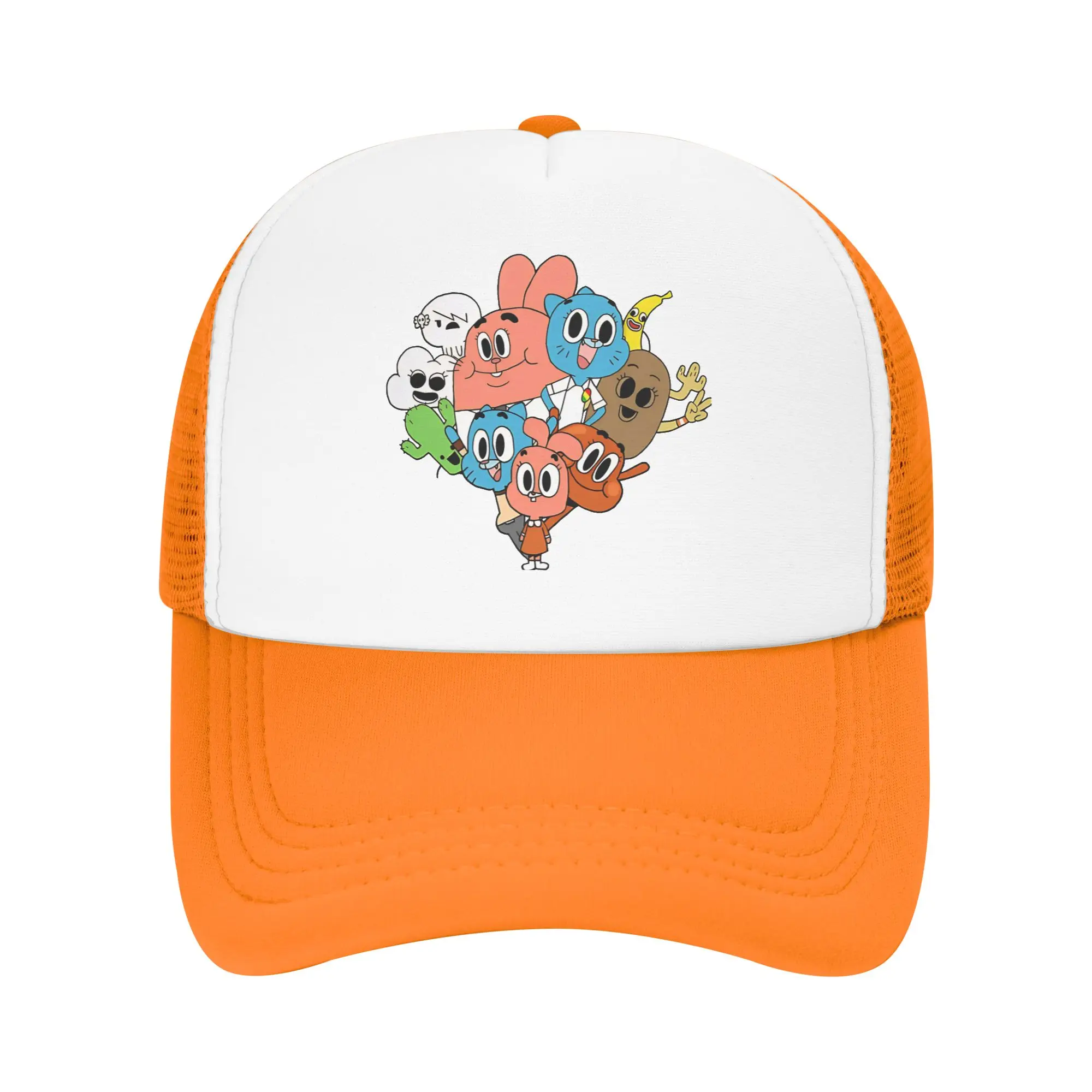 Comedy Series Cartoon Gumballs  Mesh Baseball Caps Men Women Hip-Hop Sun Hats  Hats Adjustable Racing Cap Spring Trucker Caps