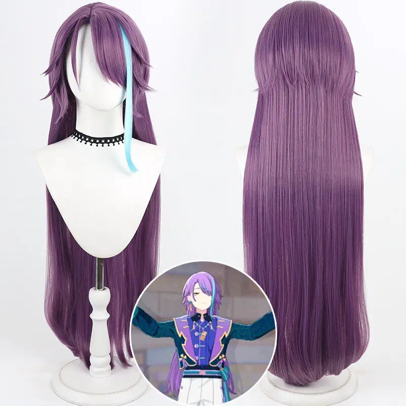 Kamishiro Rui Cosplay Wig Purple Blue Long / Short Heat Resistant Synthetic Hair Halloween Party Role Play Carnival + Wig Cap