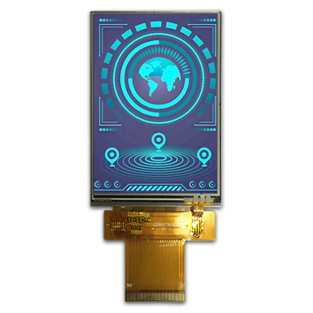 

3,5-дюймовый микроконтроллер 320*480 ILI9488 8080 8/9/16/18 бит, 16/18 бит RGB, 3/4 провода SPI-интерфейс портретный TFT ЖК-модуль с резистивным резистивным