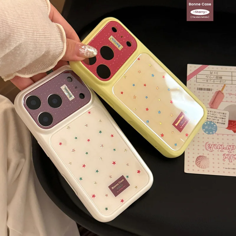 Vintage American Star Print Soft TPU Protective Cover Shockproof Anti-drop Anti-fingerprint Portable Phone Case for iPhone 17 16
