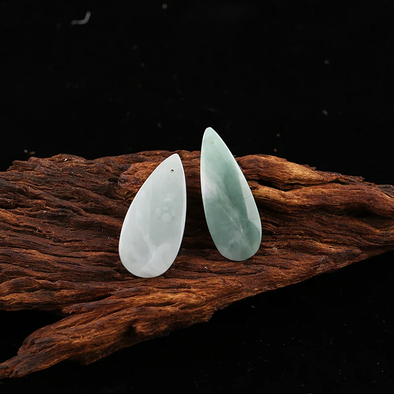 B&F Green Aventurine  Earring Beads for Jewelry Making, Handmade Natural stones beads, Stones for jewelry Making Supplies