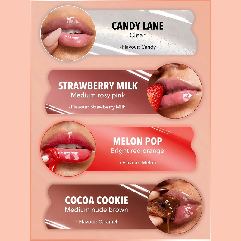 Water Gloss Moisturizing Lip Glaze Smoothing Lip Longlasting Nourishment Lip Balm Daily Makeup Lip Care Female Jelly Lip Glaze