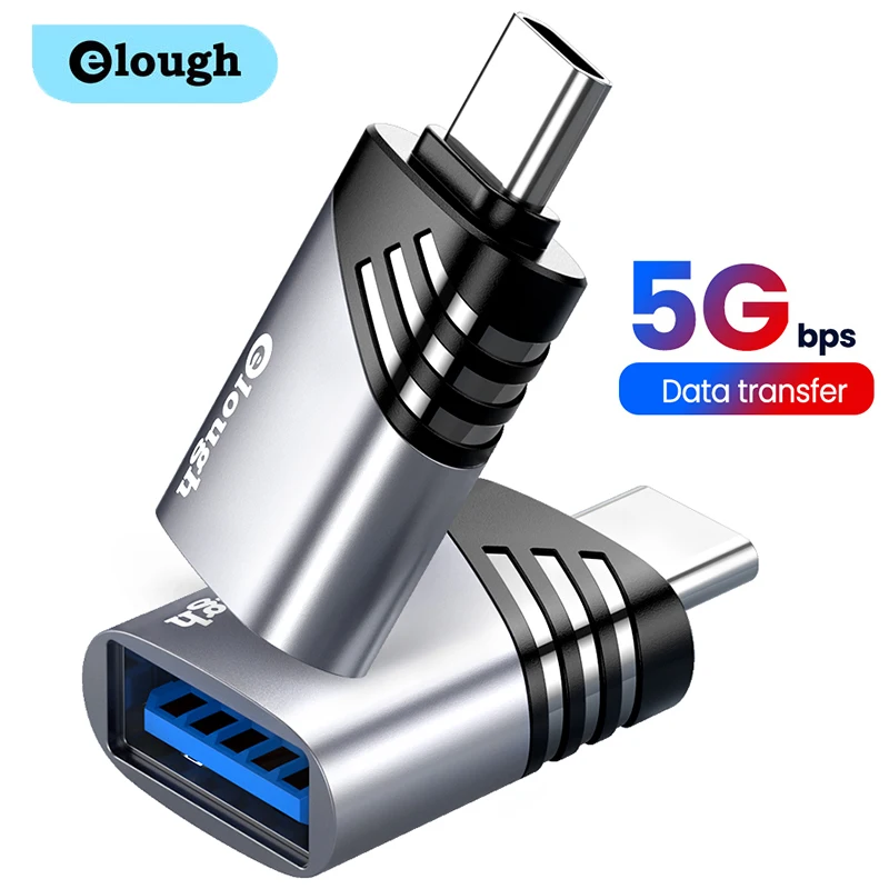 

Elough USB To Type C Adapter USB 3.0 Type-C OTG Adapter Micro USB To Type C Female Converter For Macbook iPad Xiaomi Samsung S20