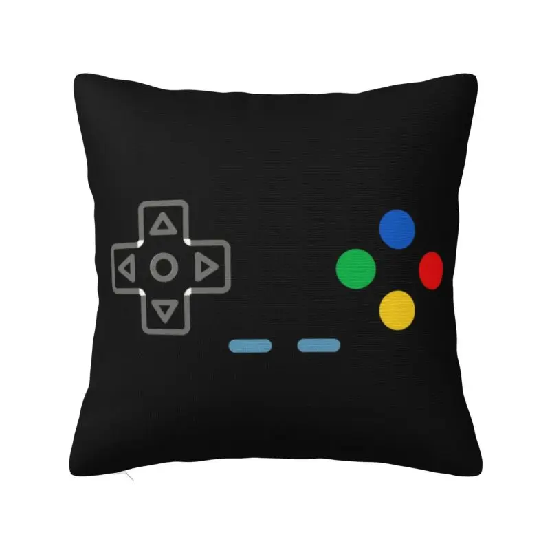 Custom I Am Always In Control Cushion Cover 45x45cm Video Game Gaming Controller Velvet Modern Pillow Case