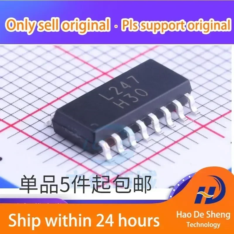 

10 шт./лот LTV-247 LTV247 L247 SOP16 Четырехканальный транзистор, новый, оригинальный, в наличии