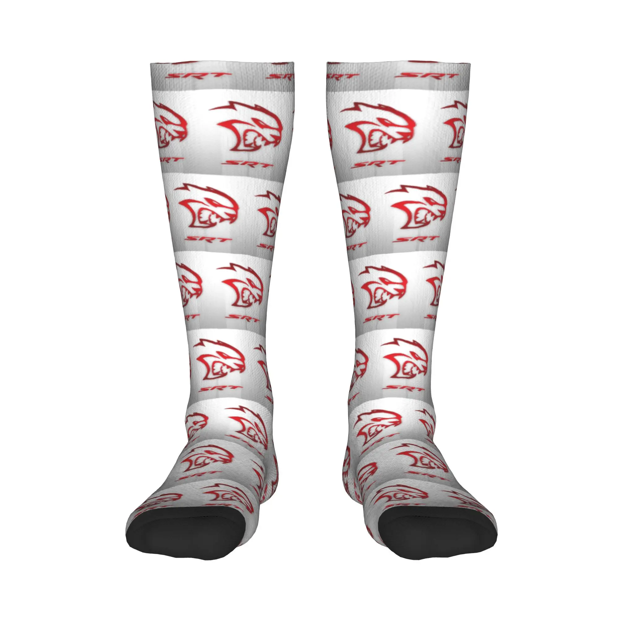 

Всесезонные чулки для экипажа Dodge Hellcat Srt, носки с логотипом, забавные длинные носки в стиле хип-хоп в стиле Харадзюку, аксессуары для мужчин и женщин