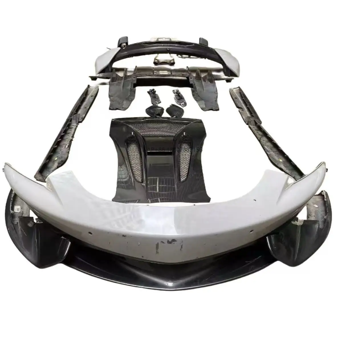 Für McLaren 540 570 Fahrzeugteile Karosserie-Kit Vordere Stoßstange und Hintere Stoßstange Motorabdeckung Kotflügel Spoiler