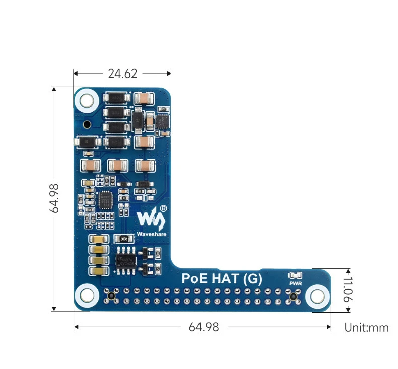 Imagem -06 - Placa de Expansão Power Over Ethernet Módulo Poe para Raspberry pi Padrão de Rede 802.3af em