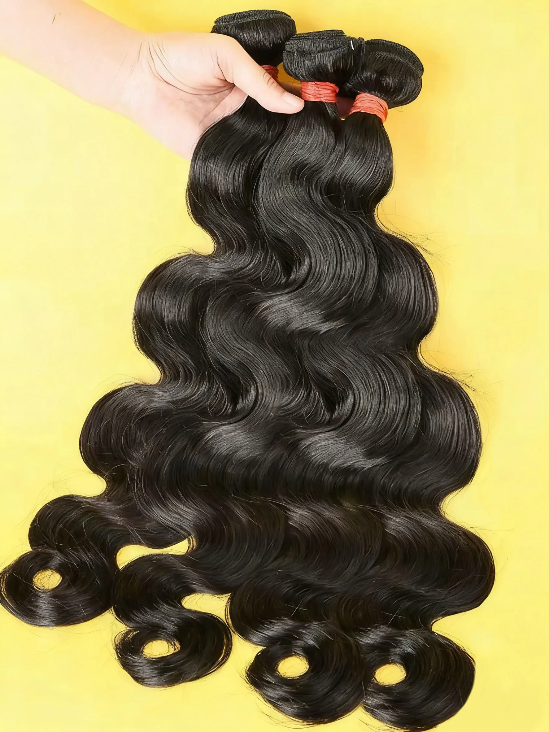 

Необработанные индийские пучки человеческих волос, объемная волна, 100% необработанные, 15А, натуральные волосы, пучок наращивания для чернокожих женщин, двойные