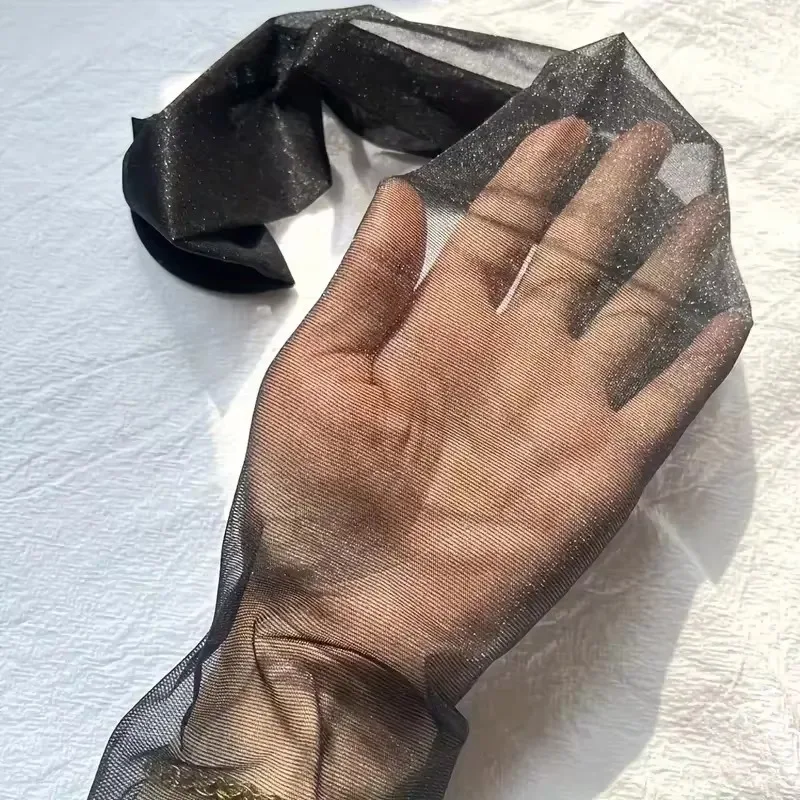 Collant trasparenti di seta lucida estiva Biancheria intima da donna affascinante Glitter Collant luminoso Calze da donna Pantaloni sottili alla coscia Calze