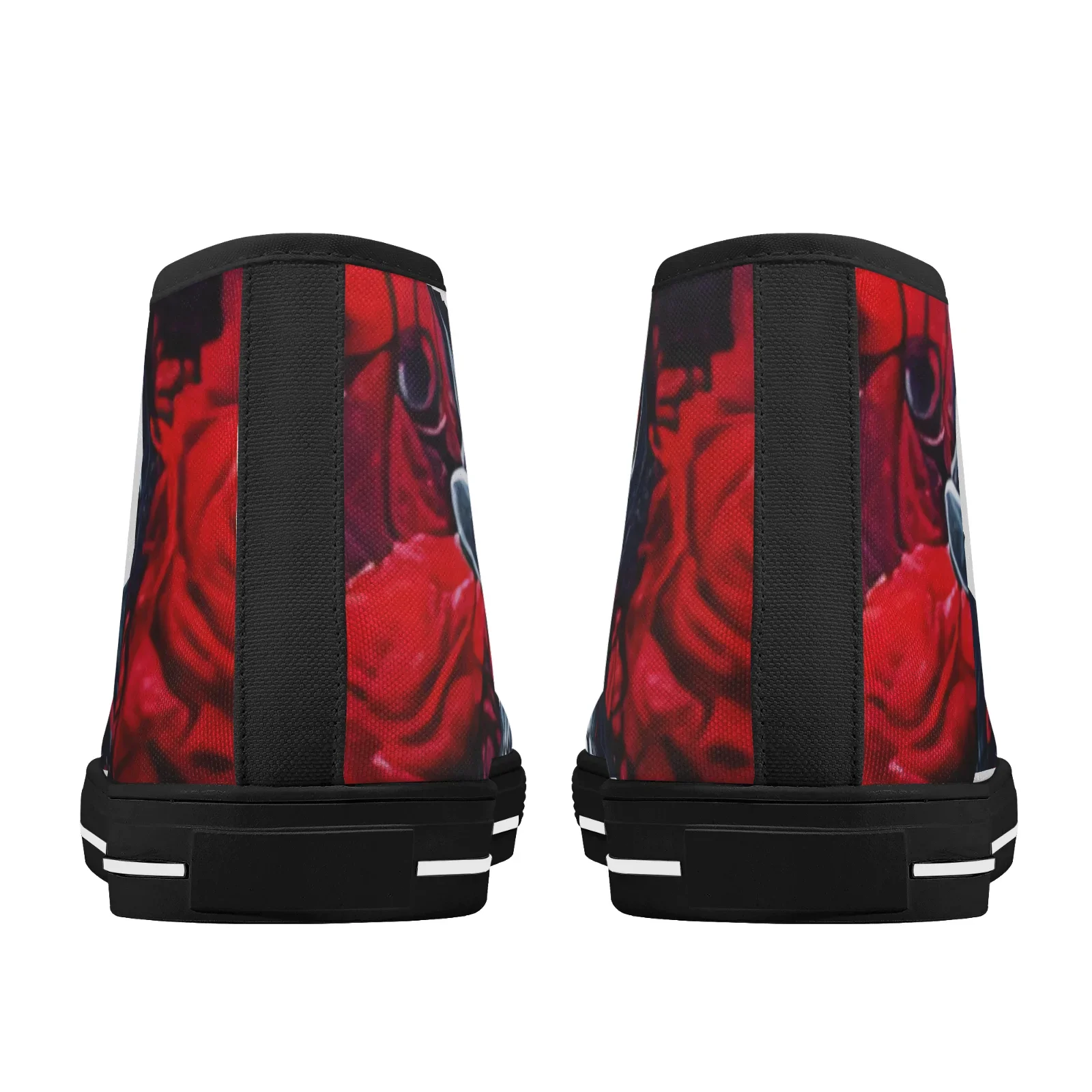 Custom Shoes Boys Girls Vulcanized Shoes Classic High Top Canvas Shoes Gothic Skull Floral Female Flats Sneakers Footwears - view 4