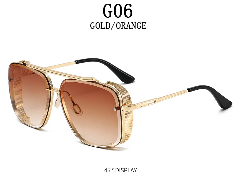 Punk Sonnenbrille Für Männer Übergroße Steampunk Sonnenbrille Frauen Trendy Platz Mode Gläser Gafas De Sol Hombre Zonnebril Heren – Detail 13