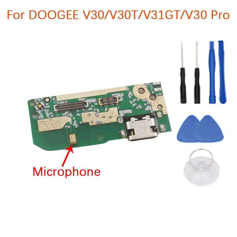 New Original DOOGEE V30 V30T V31GT V30 Pro USB Board Base Charging Charge Port Board With Mic Accessories For DOOGEE V31GT Phone