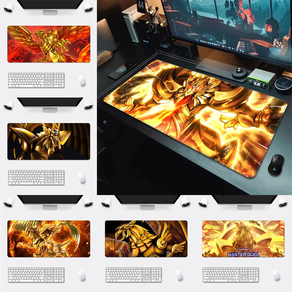 YuGiOh OBELISK THE TORMENTOR Mousepad Printing Computer Gamers Locking Edge Non-slip Mouse Pad XXL90x40cm Keyboard PC Desk Pad