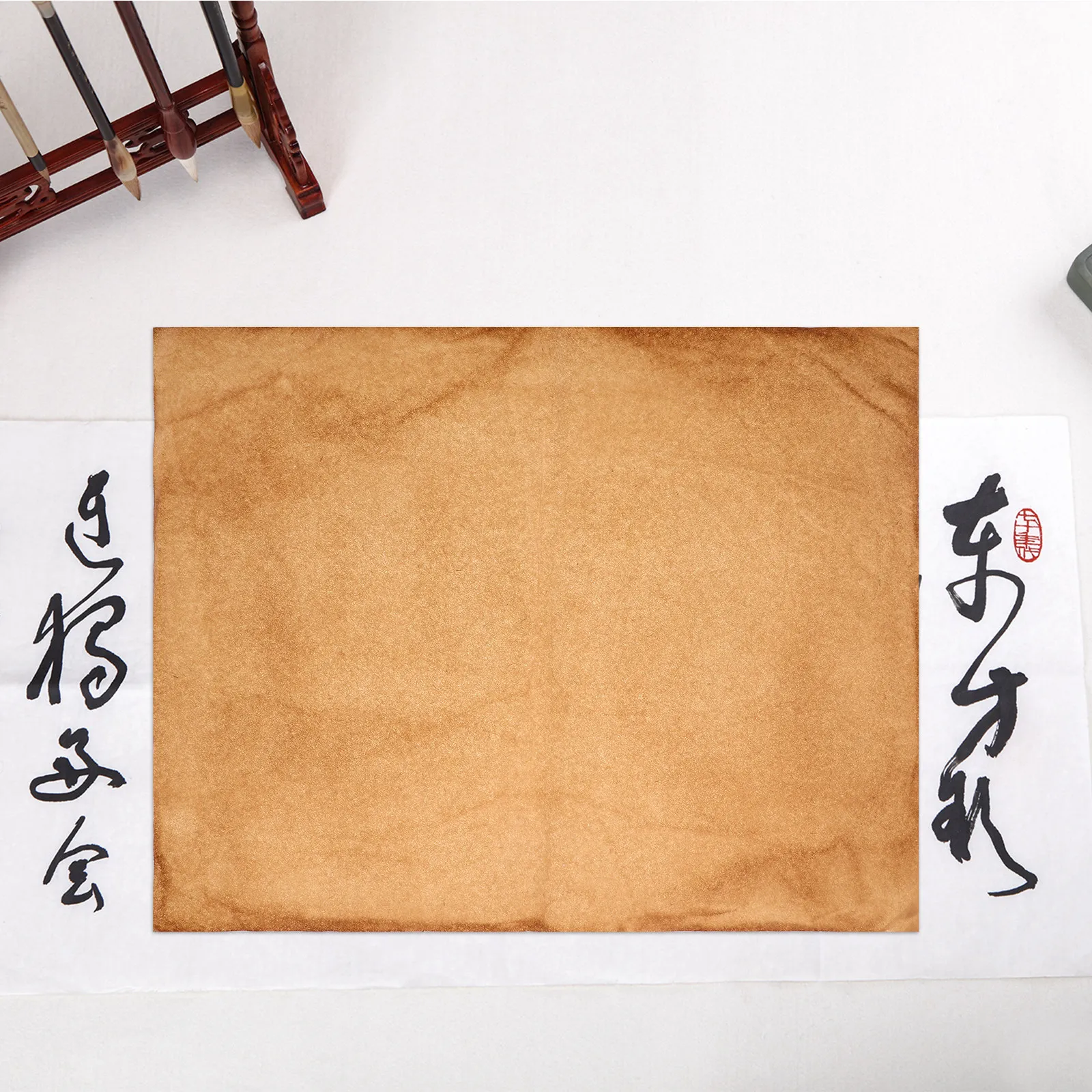 

50 шт. бумаги Xuan ручной работы, полуготовая рисовая бумага для китайской каллиграфии, практики рисования и художественных работ