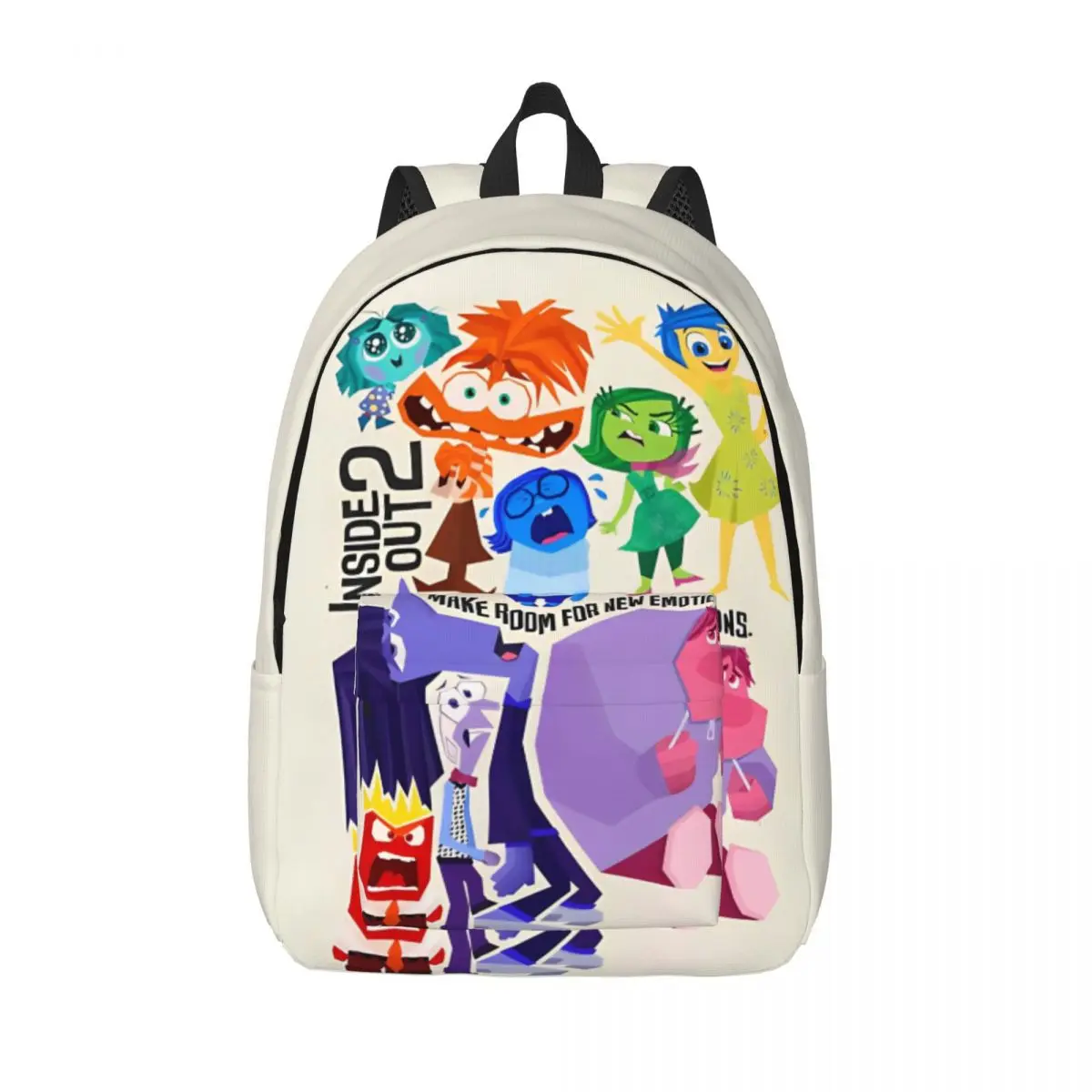 Emotions Face Inside Out zaino medio High College School Student Bookbag uomo donna Daypack Gift