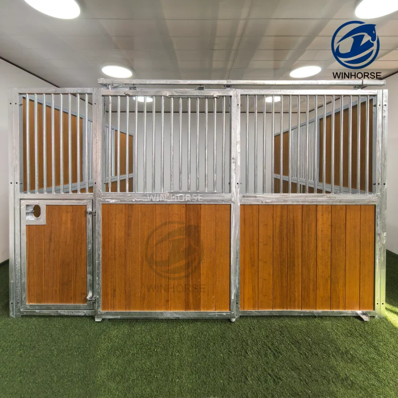 Portable Durable Equine Stables Equipment Modular Metal Bamboo Horse Box Stall System Temporary Events Training Mobile Low
