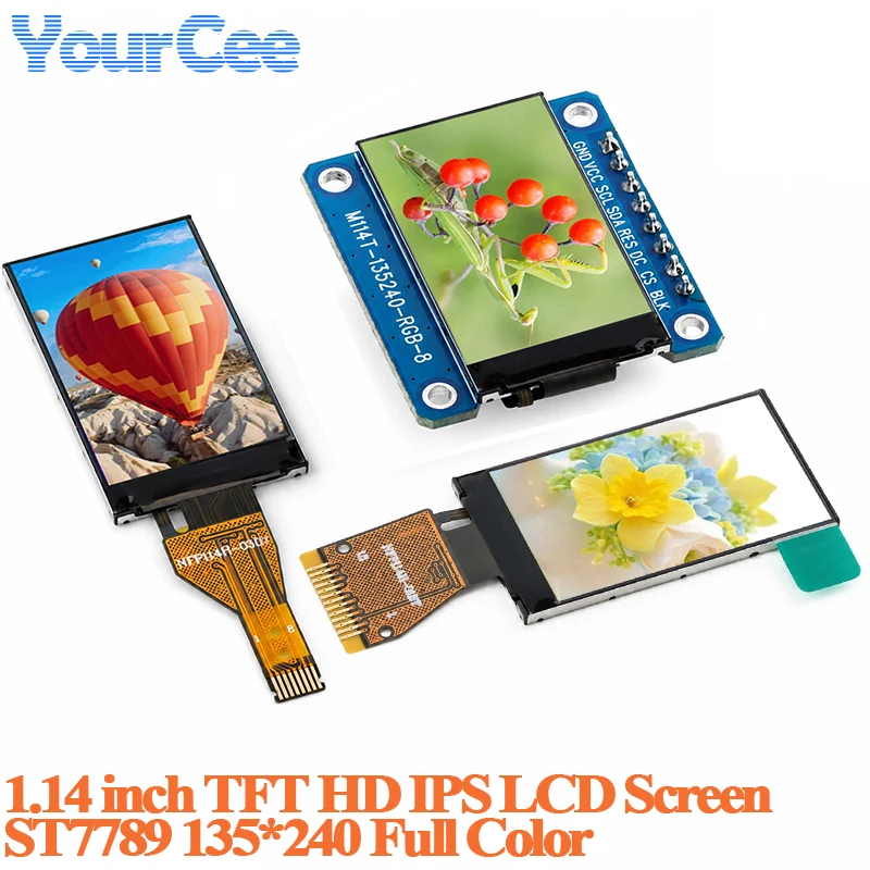 1.14 Inch TFT Display HD IPS LCD Screen Module 1.14