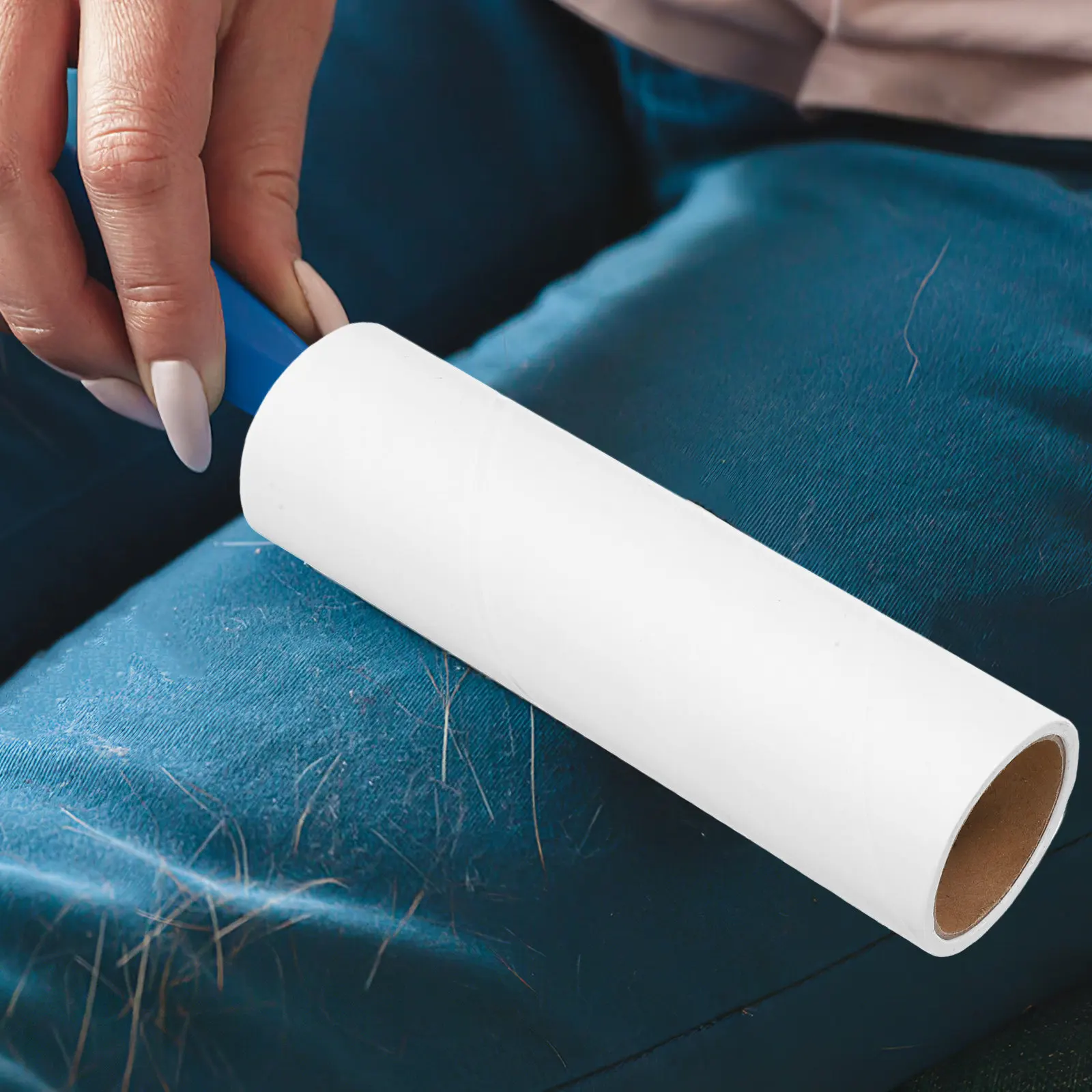 10 Rolls Lint Roller Refills Sticky Extra Adhesive Reusable Pet Hair Removal Replacement for Clothes Furniture Car Seats Bedding