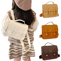 Zaino per bambini di moda simpatico orso bambini ragazze ragazzi borsa da scuola in pelle Pu zaini per bambini coreani Vintage borse per bambini 5 colori