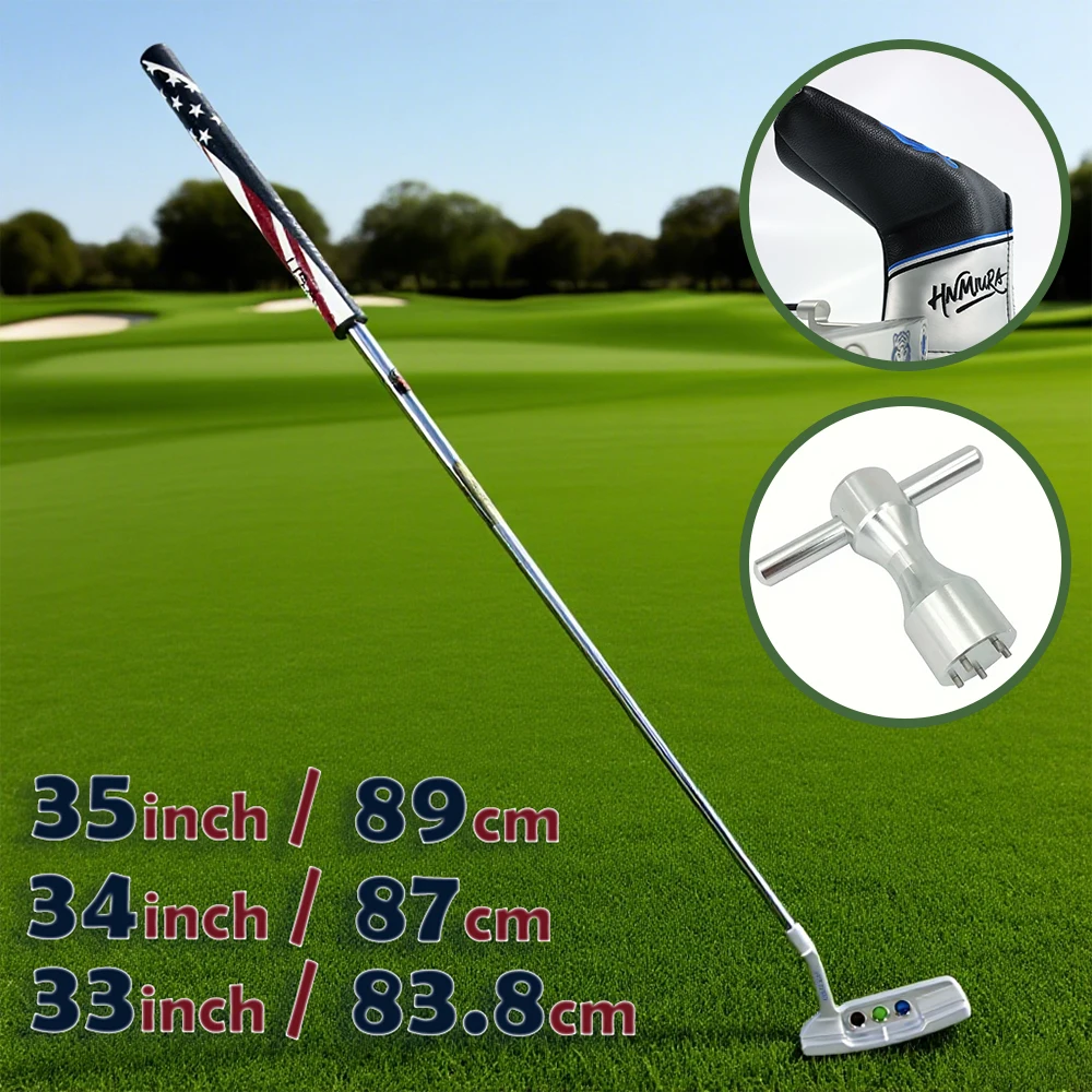 مضرب الأسد الأزرق ثلاثي المقاسات (431 ستانلس ستيل + قبضة مطاطية) | أوزان مزدوجة قابلة للتبديل | قبضة نمط العلم الوطني | 33 #5