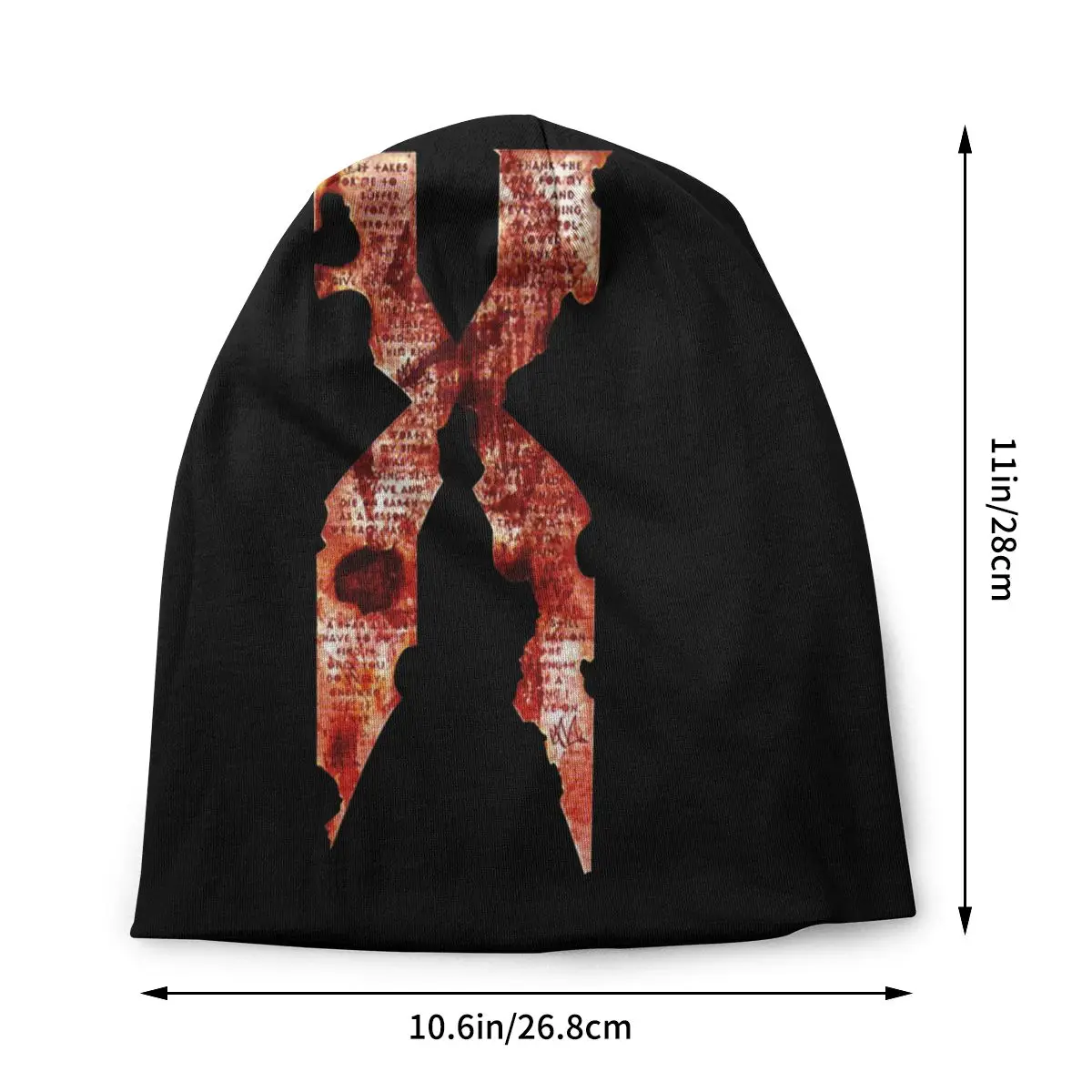 DMX X Red Hip Hop Cap Autumn Winter Street Skullies Beanies Hat Men Women Male Spring Warm Multifunction Bonnet Knitted Hat