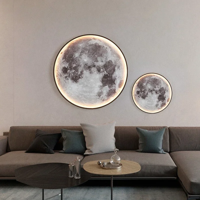 Luxury Moon Wall Lamp for Bedroom Living room Indoor Decor Wall Light Creative LED Moon Sconce Light Hallway Stair Aisle Fixture