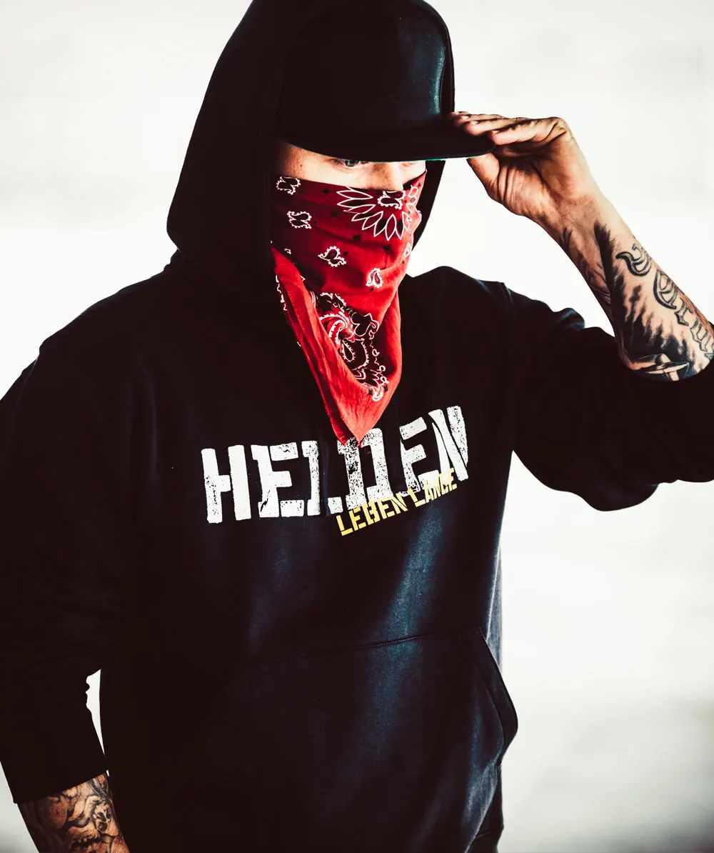 HELDEN Legenden Sterben Nie رسالة مطبوعة هوديي الرجال النساء المتضخم Y2k الرجال طويلة الأكمام Bohse Onkelz الفرقة البلوز البلوفرات #2