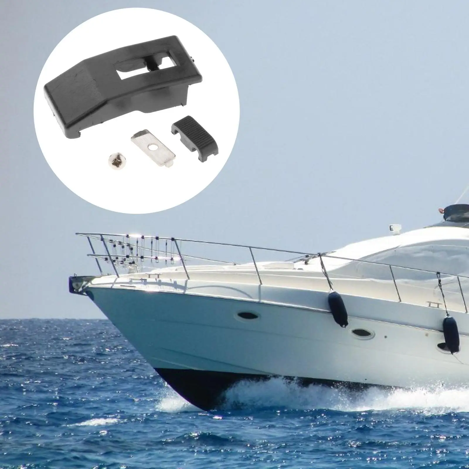 

Holder Clamp Band Plastic Engine Clip Boat Motor Cowling Cover Accessory for Yamaha 2T 3HP 4T 4HP