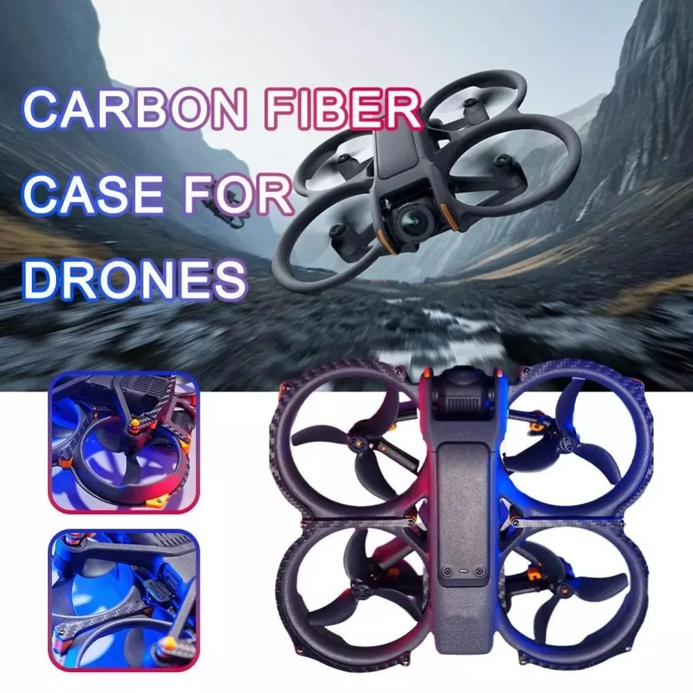 

Carbon Fiber for Dji Avata 2 Frame Protection Exoskeleton Lossless Installation Drone Guard Armor Protective Armor Lightweight