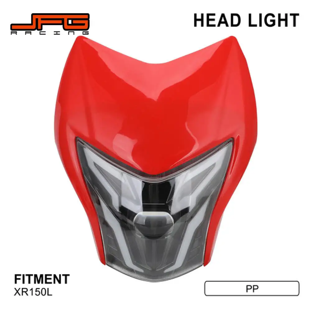 Motorcycle Accessories Front LED Headlight Headlamp Light Assembly For Honda XR150L XR 150L Off-Road Bike Quality Plastic