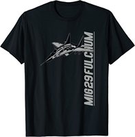 MiG 29 Fulcrum Jet Fighters Men T-Shirt Short Sleeve Casual 100% Cotton O-Neck Summer Shirts