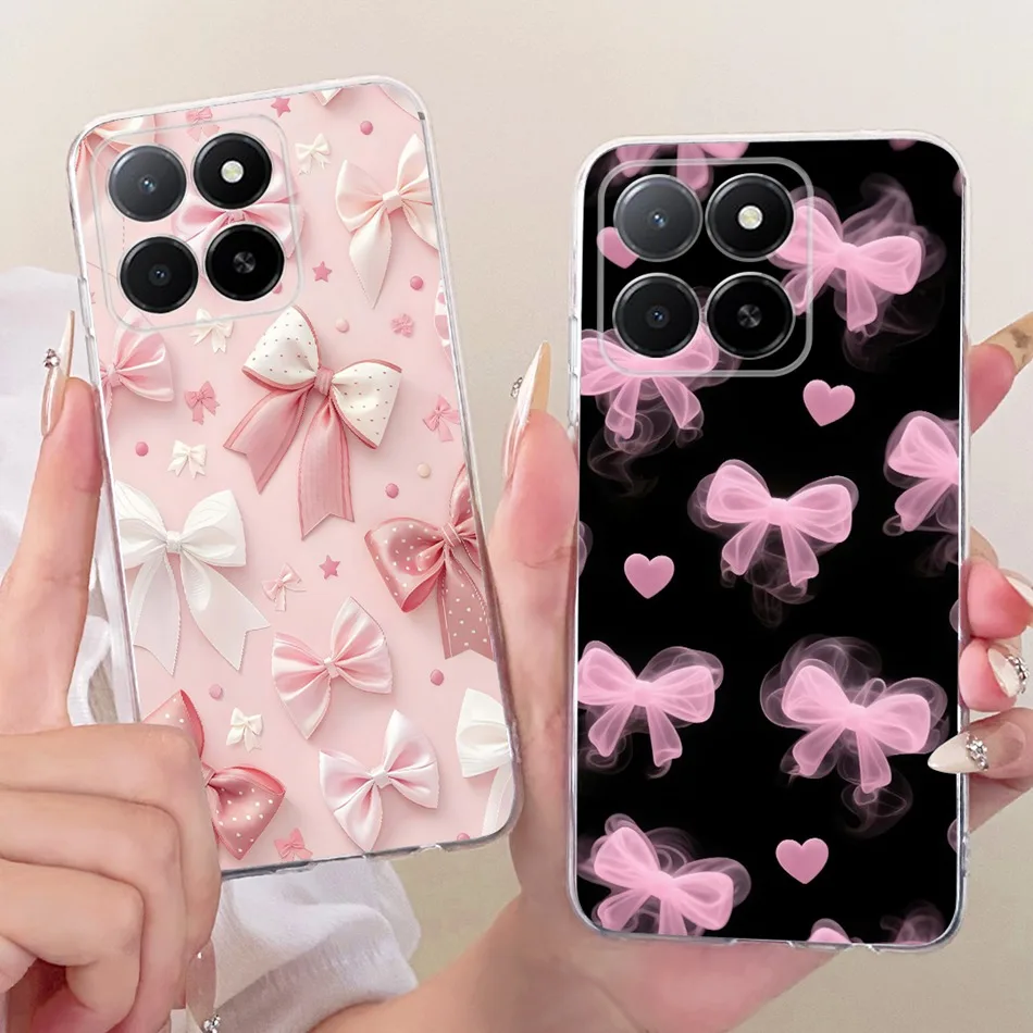 حافظة لهاتف Honor X5b Plus 2025 على شكل فراشة على شكل زهرة لطيفة على شكل قطة لهاتف Honor X5B X 5b Plus 4G حافظة لهاتف من السيليكون الناعم من البولي يوريثان #4