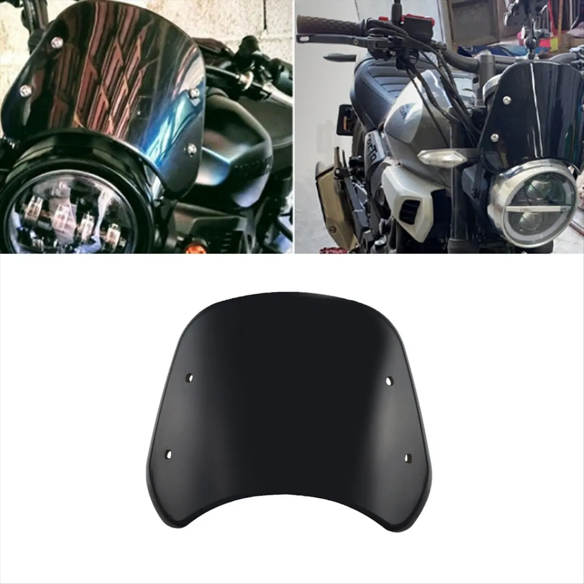 Compatible Motorcycle Windshield Shield Fairing Windscreen Wind Deflectors for Voge 500ac