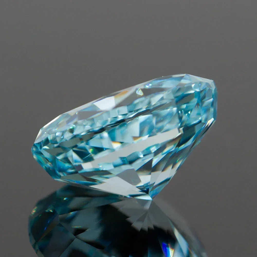 

Cubic Zirconia Light Aquamarine Oval Shape 4k Crushed Ice Cut Grade Synthetic Loose High Quality For Jewelry Making
